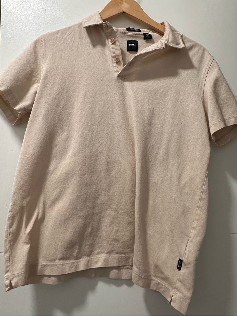 BOSS Men's Short-Sleeve Polo in Light Beige
